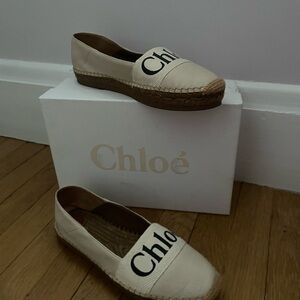 Chloe Tan Espadrille Flats